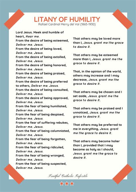 Litany Of Humility Free Printable How To Nest For Less