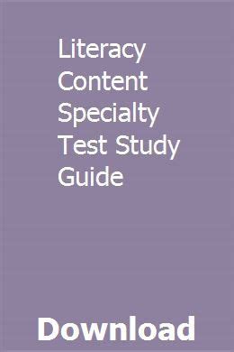 Literacy content specialty test study guide. - Organic chemistry 6th edition brown solutions manual download.