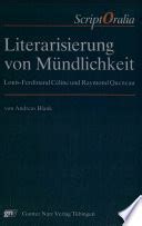 Read Literarisierung Von Mundlichkeit Louisferdinand Celine Und Raymond Queneau By Andreas Blank