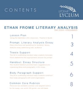 Literary Analysis Of Ethan Frome - 621 Words Bartleby