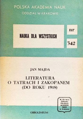 Literatura o tatrach i zakopanem (do roku 1918). - Historias de corceles y de acero de 1810 a 1824.