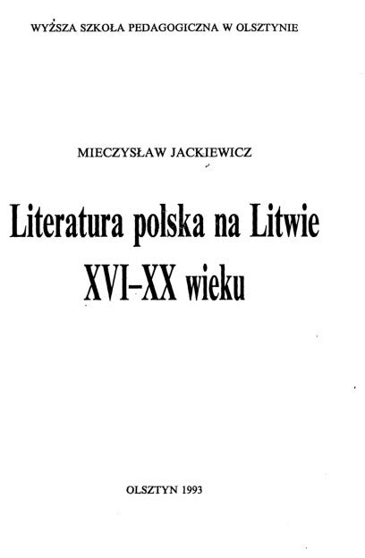 Literatura polska na litwie xvi xx wieku. - Tc55da new holland tractor parts manual.