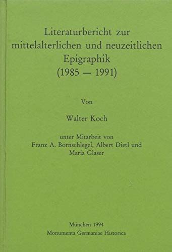 Literaturbericht zur mittelalterlichen und neuzeitlichen epigraphik (1992 1997). - Tecumseh power vantage 35 motor handbuch.