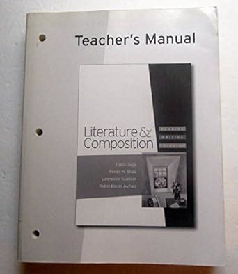 Literature and composition carol jago teachers manual. - Primer foro regional sobre temas legislativos..