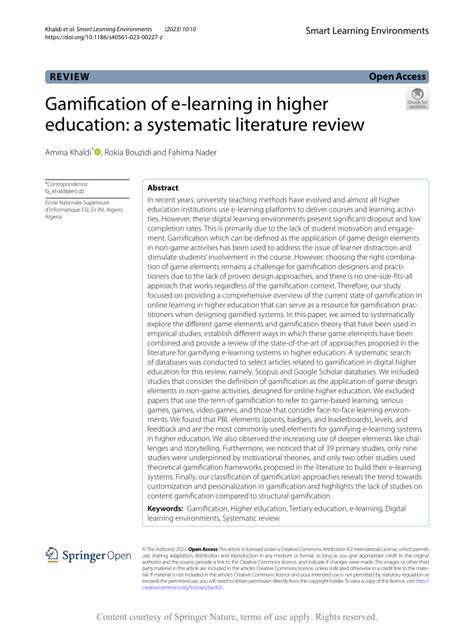 Literature review in games and learning.  Gamification is becoming increasin...