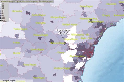 Lithgow population (SA2)