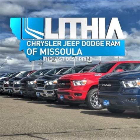 Find 2 listings related to Lithia Chrysler Dodge Of Missoula in Missoula on YP.com. See reviews, photos, directions, phone numbers and more for Lithia Chrysler Dodge Of Missoula locations in Missoula, MT.. Lithia dodge missoula photos