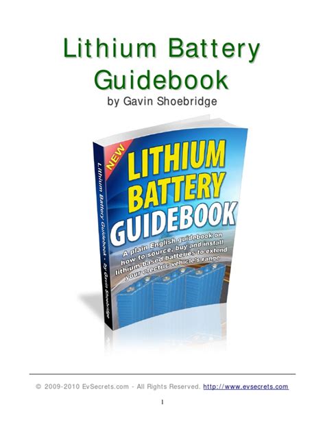 Lithium Battery Guidebook pdf