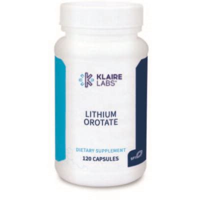 Lithium Orotate - Klaire Labs - MTHFR Doctors