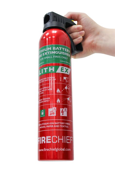 Lithium battery fire extinguisher. Lithium battery fire extinguishers counteract the liquid electrolytes in the battery that create conductive pathways. Small lithium batteries contain very little … 