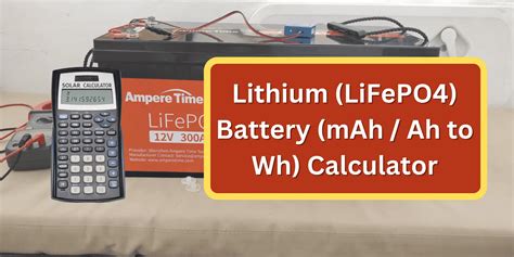 Lithium battery watt-hour and lithium content calculator