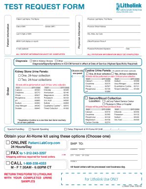 Litholink order form. Access the tools you need to serve your patients better. Email. Password Forgot Password? 