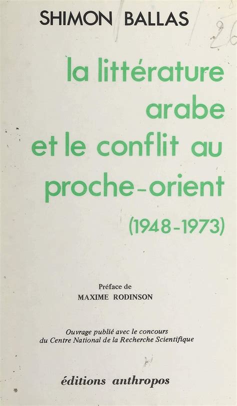 Littérature arabe et le conflit au proche orient, 1948 1973. - Popolazione di roma dal 1770 al 1900..