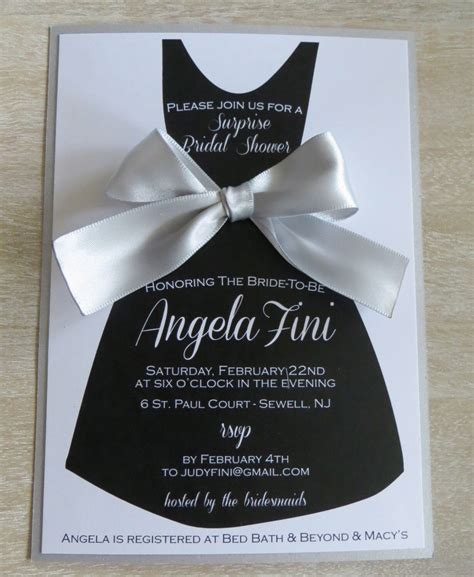 Little Black Dress Invitations - Etsy