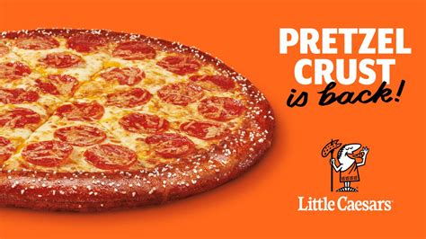 Little Caesars® Pretzel Crust Pizza Returns Review - YouTube