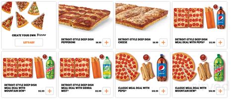 Little Caesars Pizza menu in Eaton, Ohio, USA - Sirved Mobile …