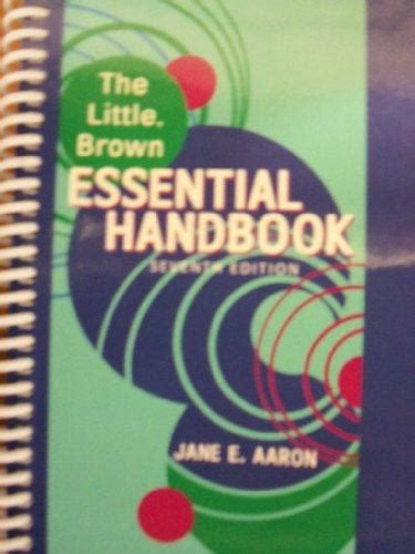 Little brown essential handbook 7th edition. - Versuch einer geschichte der russischen ilja-sage ....