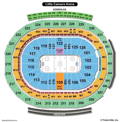 Little Caesars Arena seating charts for all events including . 