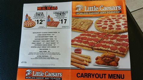 Little caesars waipahu menu. Browse all the foods and products from Little Caesars and get their nutritional information. Menu Items. Crazy Bread. 1 8 breadsticks. 800 Cal: Zesty Cheese Bread. 1 10 bread sticks. 1490 Cal: Cinnamon Crazy Bites, Family Size. 1 order. 1820 Cal: Crazy Combo. 1 order. 840 Cal: Pizzas. 14" Round Hot-N-Ready Pepperoni Pizza. 