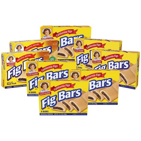 Shop for Little Debbie Fig Bars, 6 Boxes, 48 Individually Wrapped Chewy Cookies with Real Fig Filling (48) at Kroger. Find quality snacks products to add to your Shopping List or order online for Delivery or Pickup.. 
