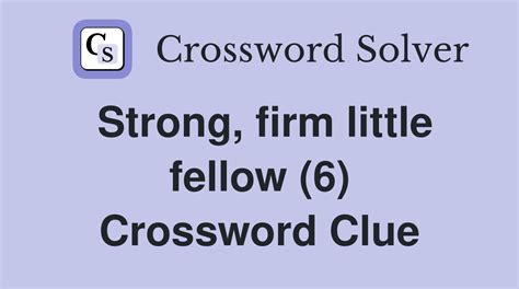 Little fellows crossword clue - Answers.org