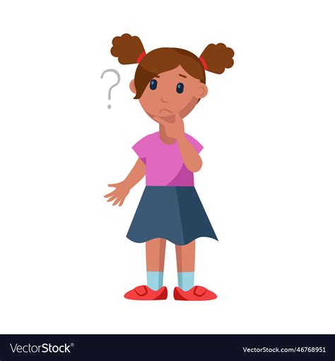 Little girl thinking Vectors & Illustrations for Free Download Freepik