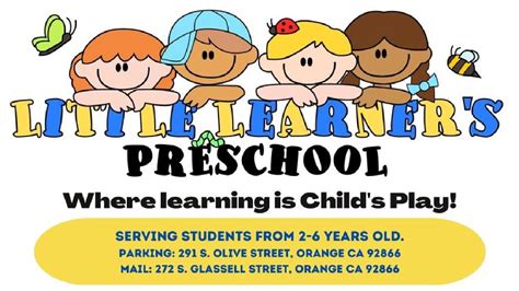 Little learners preschool. About Us. Little Learners is committed to providing the highest level of safety, care and cognitive development. As caregivers, we will ensure the health and safety of all children in our care by providing individual personalized responsive care and affection for each child. We believe that children should learn through their own discovery. 