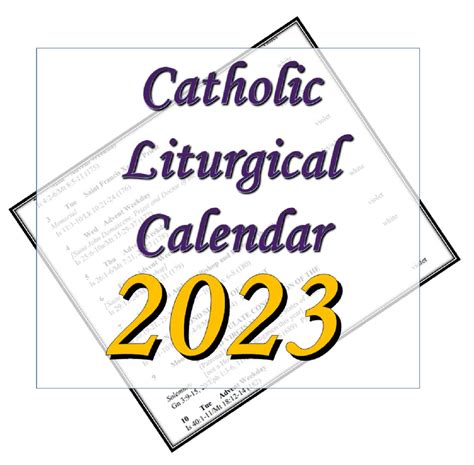 Liturgical Desk Calendar 2023