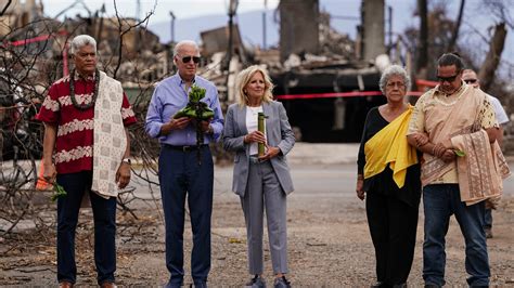 Live: Biden in Maui to tour wildfire devastation