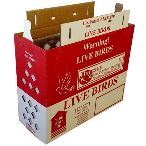 Live Bird Shipping Boxes (2pk) Horizon Chickens Poultry Gamefowl