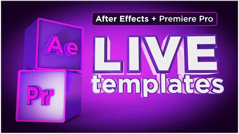 Live Text Template Tutorial After Effects to Premiere Pro Premiere