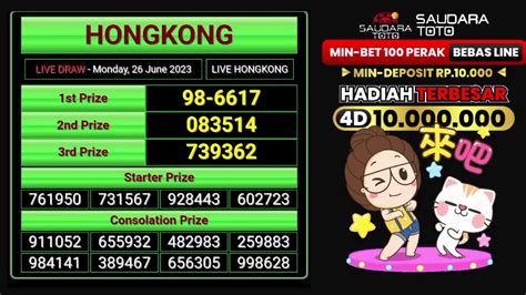 Live draw hongkong 4 juni 2024. Kumpulan situs mpo bonus.