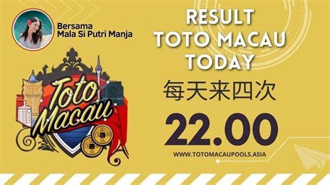 Live draw macau jam 22 00. Promo slot 100 bebas.