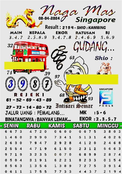 Live draw sgp hr ini. Prediksi sgp 8 april.