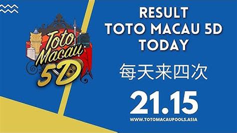 Live result toto macau 5d hari ini 2023.