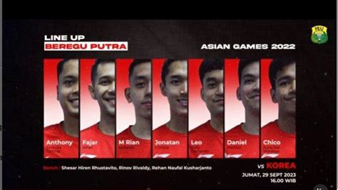 Live score asian games 2023. Taiwan hari jumat.