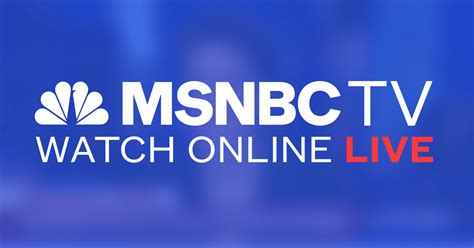 MSNBC is the premier destination for breaking news and in-depth analysis through commentary and informed perspectives. MSNBC offers live news coverage, influential voices, and award-winning documentary programming – 24 hours a day, 7 days a week..