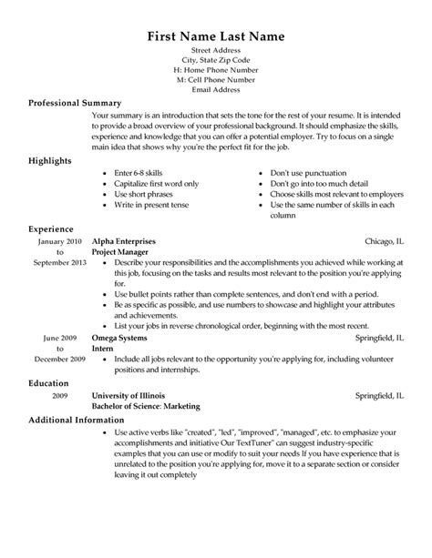 Livecareer Resume Templates