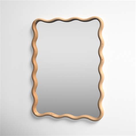 Liviana Wavy Wood Wall Mirror Joss & Main