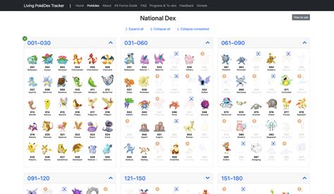 Living PokéDex Tracker