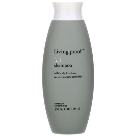 Living proof full shampoo. A gentle, yet thoroughly cleansing volumizing shampoo that gently yet thoroughly cleanses while helping to transform fine, flat hair to look, feel and behave like naturally full, thick hair. Travel 2 oz. $17.00. Full 8 oz. $34.00. 