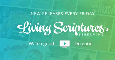 Living scriptures streaming. Save 20% on your subscription with annual billing. Complete the form to upgrade to annual pricing. Your new price will be $98.55 per year, effective on your next billing cycle. Thanks for being a Living Scriptures Streaming subscriber! 