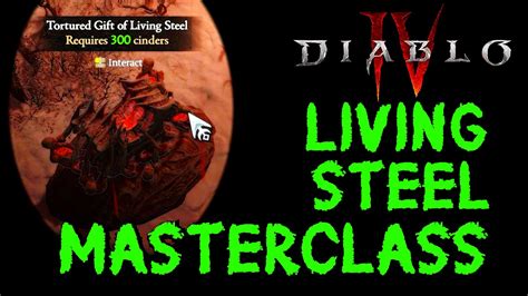 Living steel diablo 4. TheMikhail-1223 November 1, 2023, 6:01pm 1. I’d like to take a moment to share some constructive feedback on farming living steel that arrived in Season 2. I’m not here to beat on the game or any given mechanic. Hopefully the devs see this and something good can come of it. For some background, I’m a working dad who gets to play at night ... 
