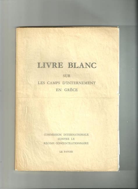 Livre blanc sur les camps d'internement en grèce. - Little brown compact handbook 6th edition.