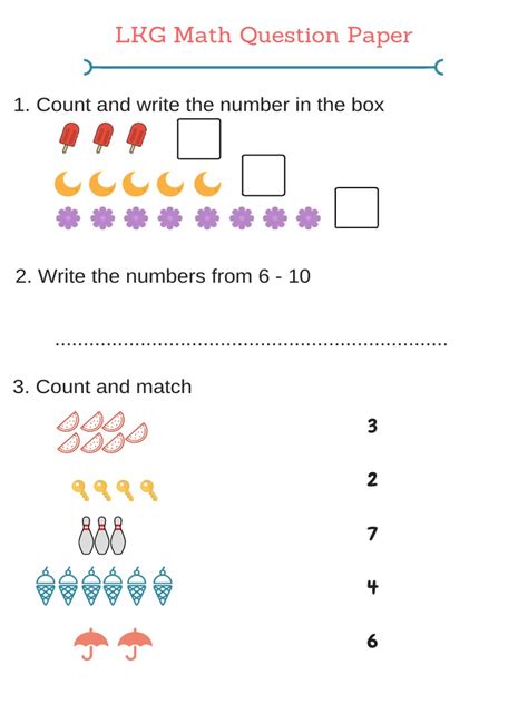 Lkg Model Question Paper
