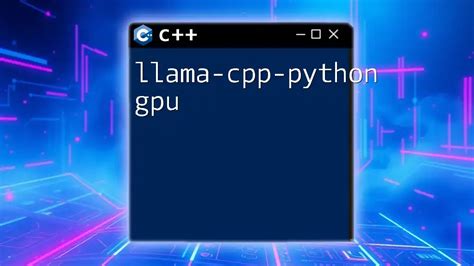 Llama cpp gpu layers github.  Quick Start Find your GPU in the compatibility li...