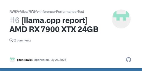 Llama on 7900 xtx. cpp pre-built binaries # llama. cpp is an open-source framework ...