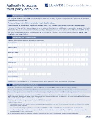 Lloyds Tsb Third Party Mandate Form