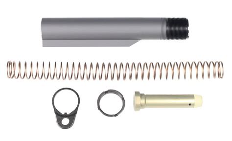 Lm556btk. LMT MRP/AR15 Buffer Tube Kit (AUCTION) We kept our builders in mind with this essential kit for your next project. The LM556BTK is ready to install in your stripped lower. Kit ships with a dry film lubed, Mil-Spec 6 position tube, standard buffer spring, 3oz buffer, standard castle nut and an LMT QD receiver end plate. 
