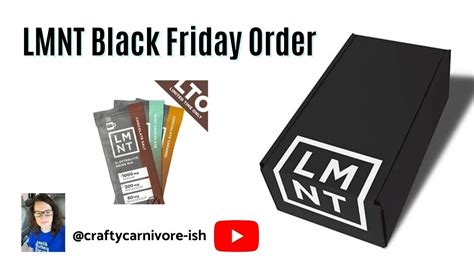 Lmnt black friday. ELMNT Health Supplements - Premium supplements with hyper targeted results driven formulas to deliver unparalleledd results. We never is “Proprietary Blends” that you find in many supplements these days, which are used to hide the active ingredient(s) with fillers and cheap ingredients in order to s 